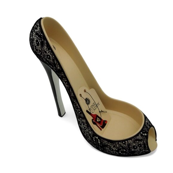 WILD EYE DESIGNS High Heel Shoe Wine Caddy Bar Decor - Picture 2 of 12